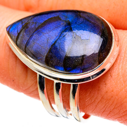 Labradorite Rings handcrafted by Ana Silver Co - RING86693