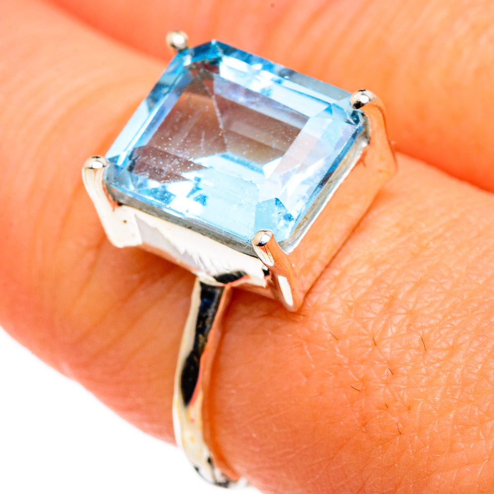 Blue Topaz Rings handcrafted by Ana Silver Co - RING86703