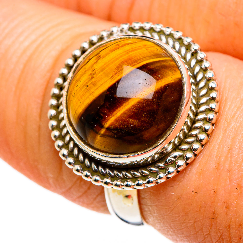 Tiger Eye Rings handcrafted by Ana Silver Co - RING86707