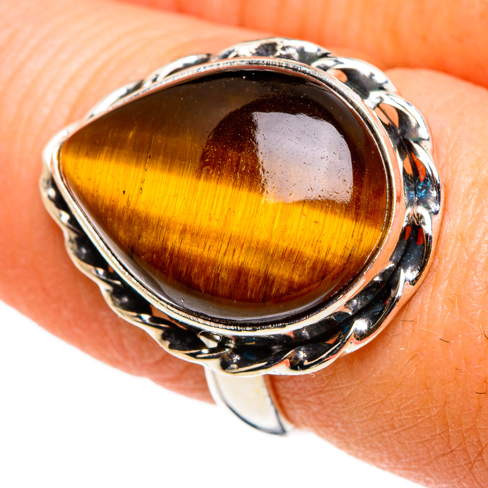 Tiger Eye Rings handcrafted by Ana Silver Co - RING86709