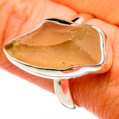 Libyan Desert Glass Rings handcrafted by Ana Silver Co - RING86710