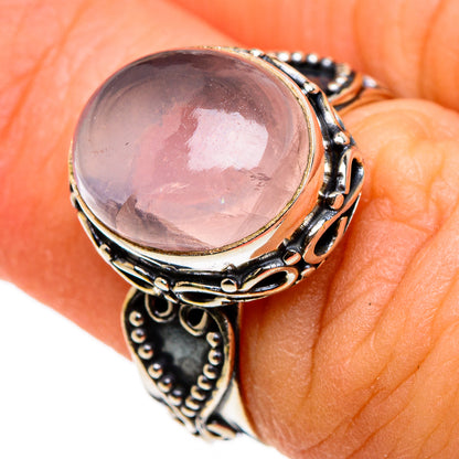 Rose Quartz Rings handcrafted by Ana Silver Co - RING86715