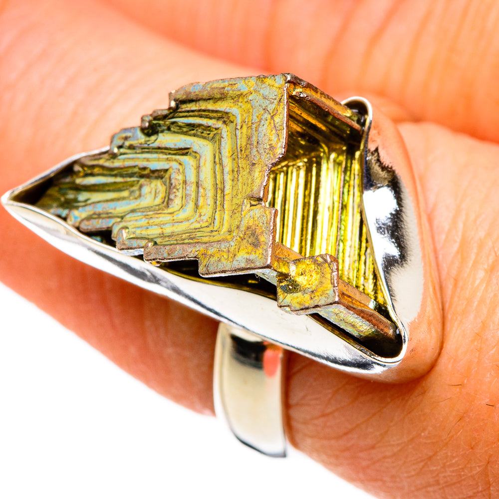 Bismuth Crystal Rings handcrafted by Ana Silver Co - RING86721