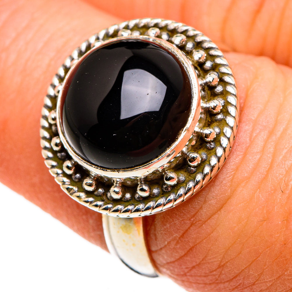 Black Onyx Rings handcrafted by Ana Silver Co - RING86722