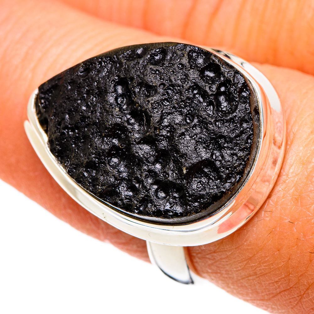 Tektite Rings handcrafted by Ana Silver Co - RING86723