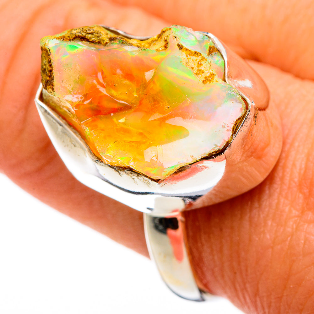 Ethiopian Opal Rings handcrafted by Ana Silver Co - RING86729