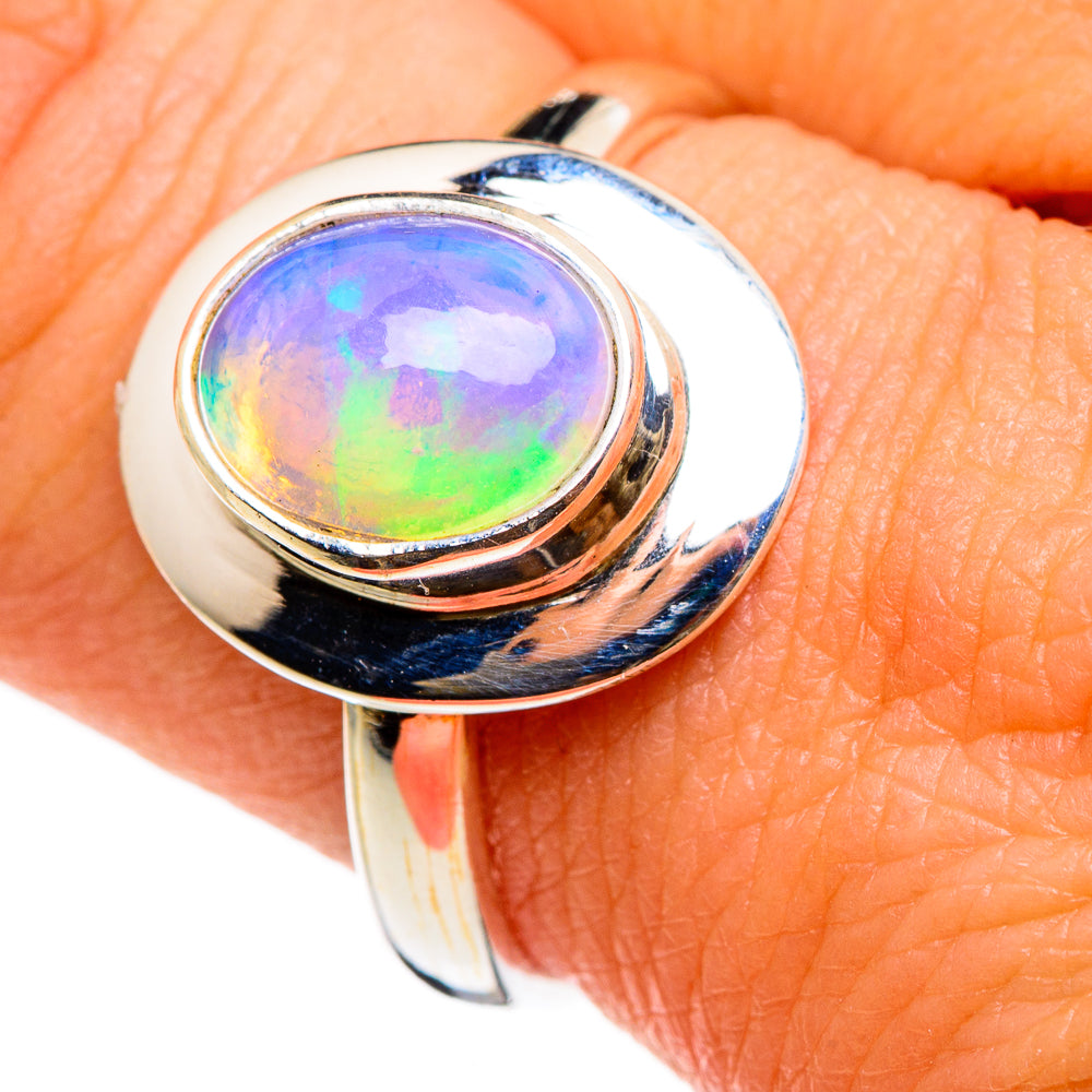 Ethiopian Opal Rings handcrafted by Ana Silver Co - RING86730