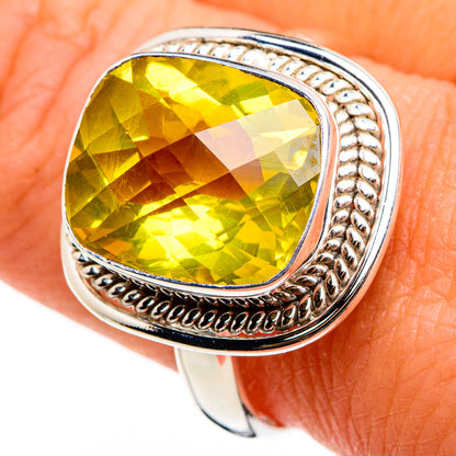 Lemon Quartz Rings handcrafted by Ana Silver Co - RING86733