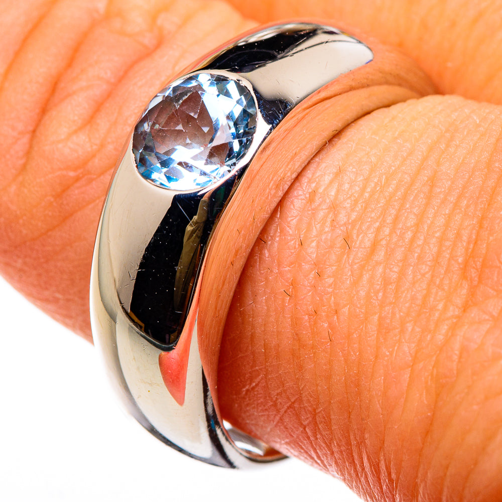 Blue Topaz Rings handcrafted by Ana Silver Co - RING86735