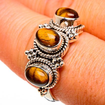 Tiger Eye Rings handcrafted by Ana Silver Co - RING86741