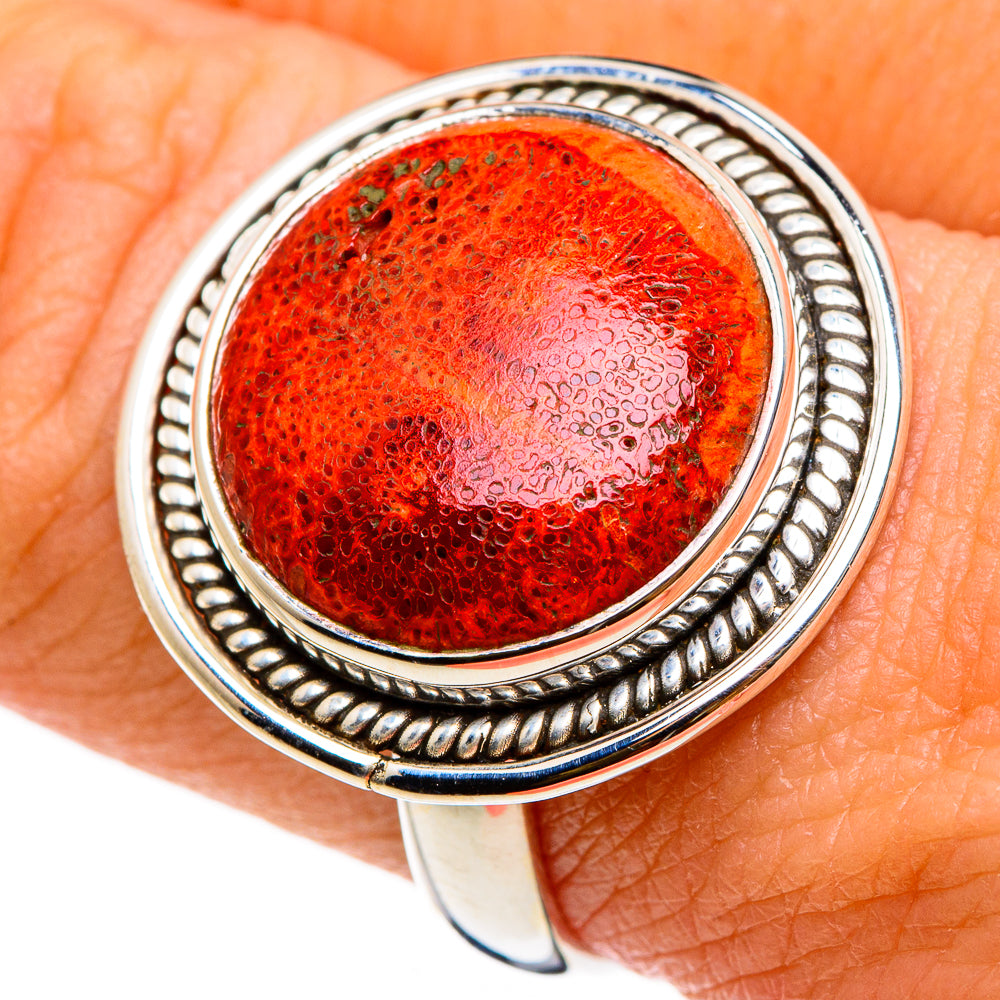 Sponge Coral Rings handcrafted by Ana Silver Co - RING86745