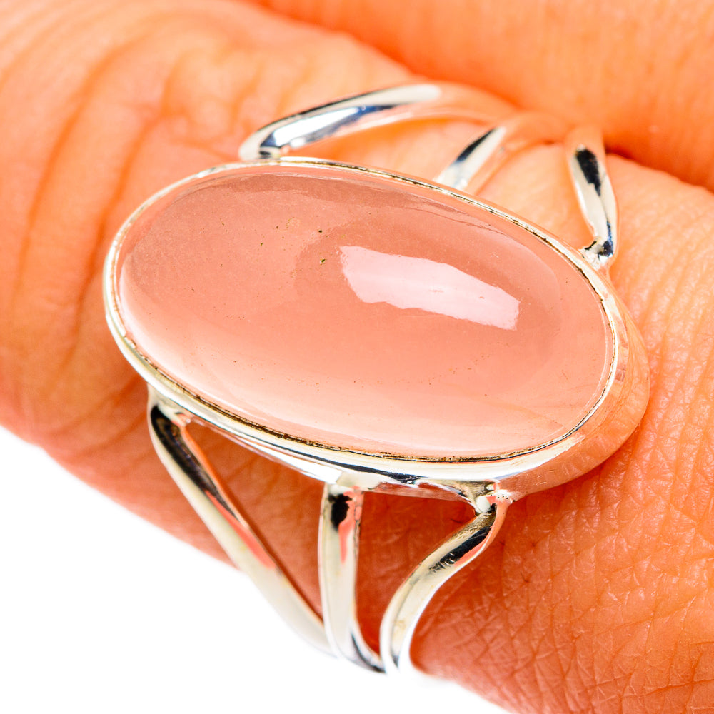 Rose Quartz Rings handcrafted by Ana Silver Co - RING86748