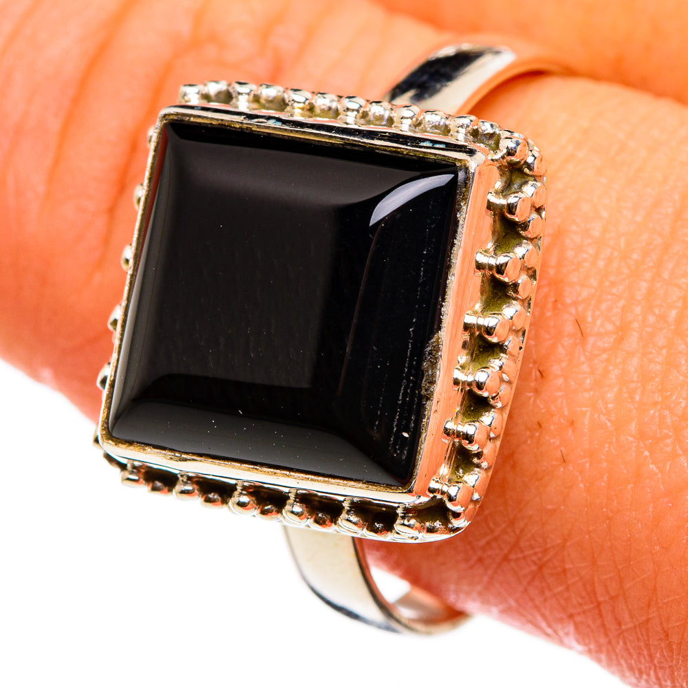 Black Onyx Rings handcrafted by Ana Silver Co - RING86753