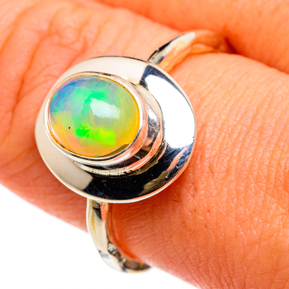 Ethiopian Opal Rings handcrafted by Ana Silver Co - RING86760