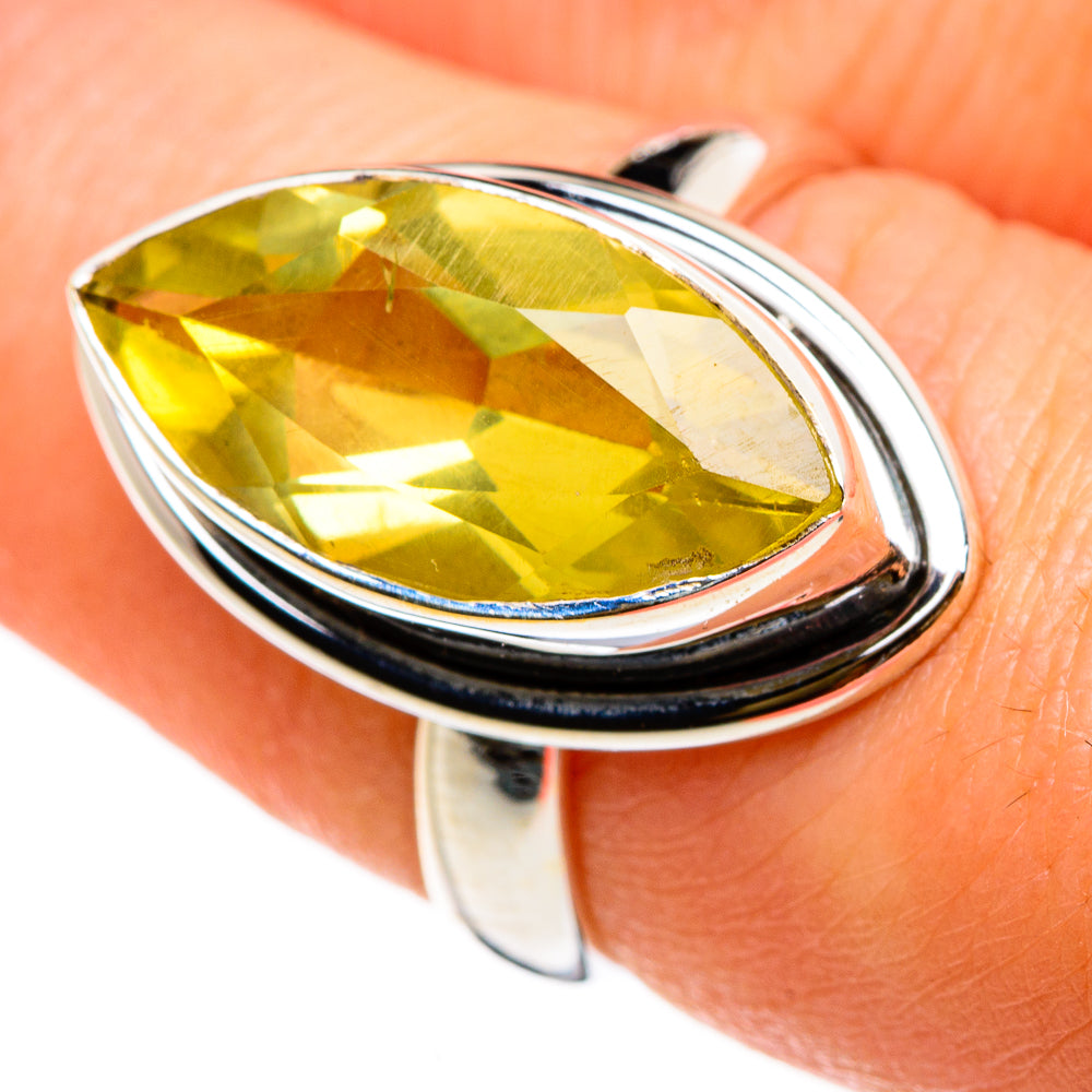 Lemon Quartz Rings handcrafted by Ana Silver Co - RING86762