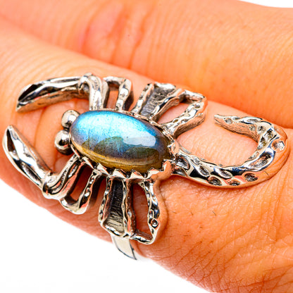 Labradorite Rings handcrafted by Ana Silver Co - RING86765