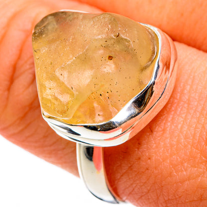 Libyan Desert Glass Rings handcrafted by Ana Silver Co - RING86775