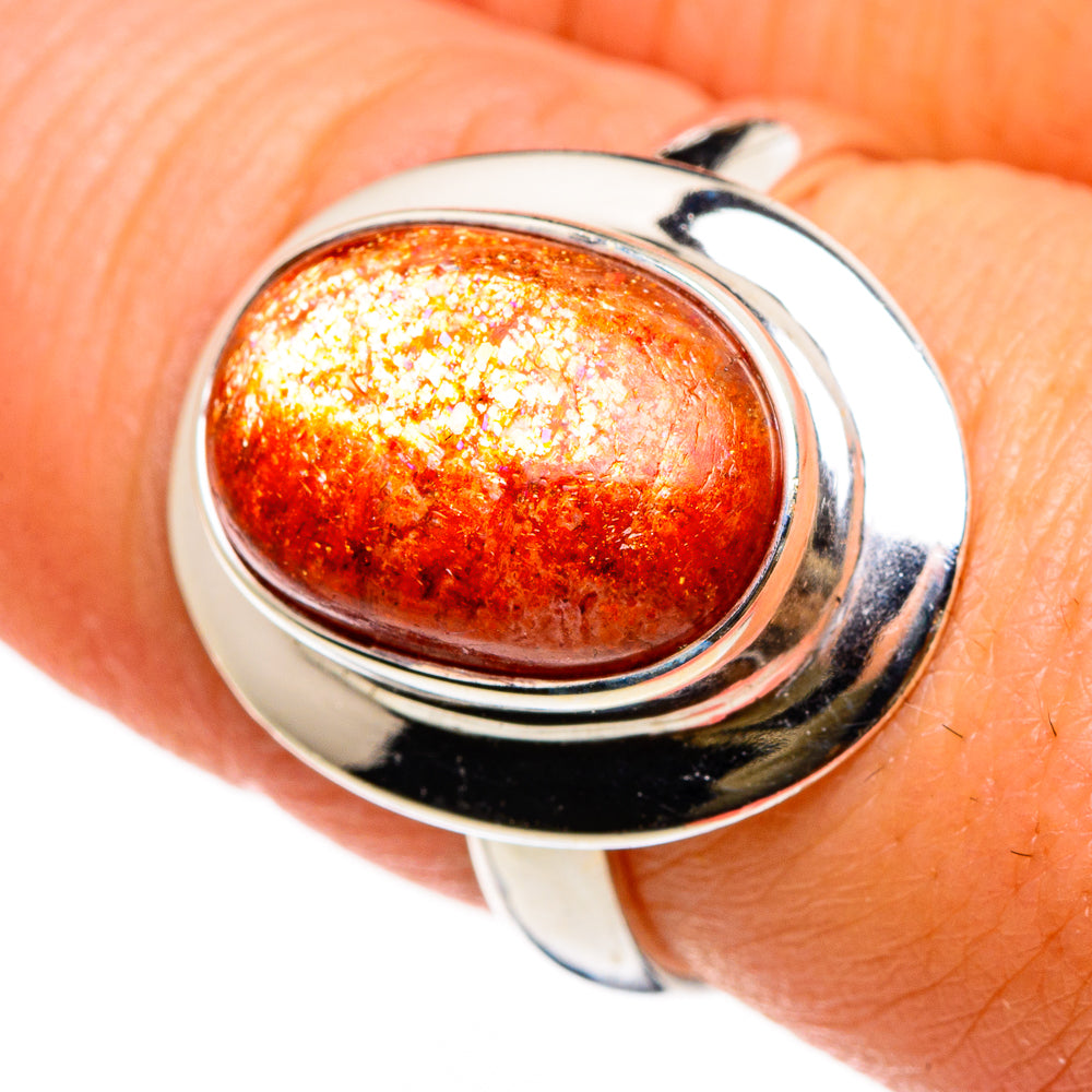 Sunstone Rings handcrafted by Ana Silver Co - RING86776