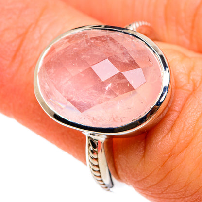 Rose Quartz Rings handcrafted by Ana Silver Co - RING86779