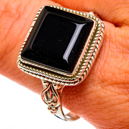 Black Onyx Rings handcrafted by Ana Silver Co - RING86783