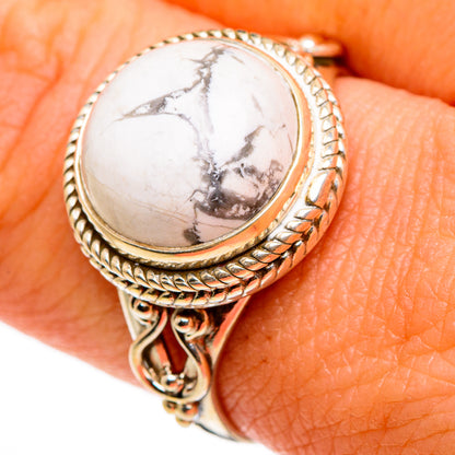 Howlite Rings handcrafted by Ana Silver Co - RING86786