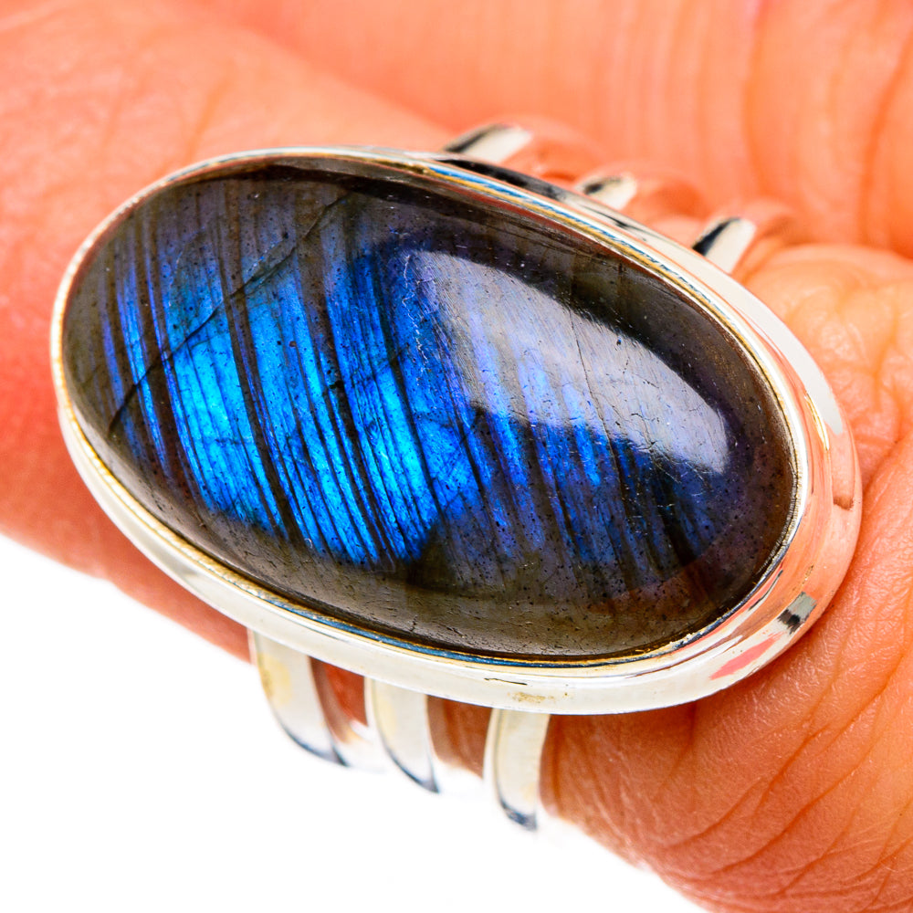 Labradorite Rings handcrafted by Ana Silver Co - RING86793