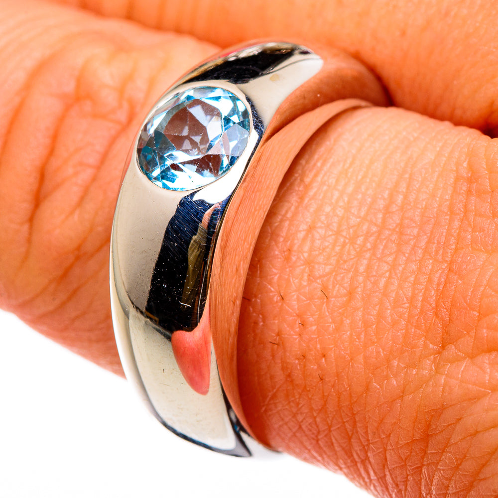 Blue Topaz Rings handcrafted by Ana Silver Co - RING86794