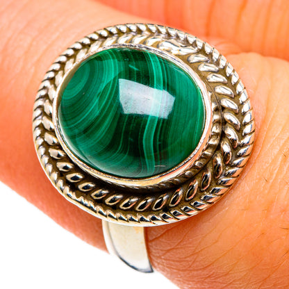 Malachite Rings handcrafted by Ana Silver Co - RING86800