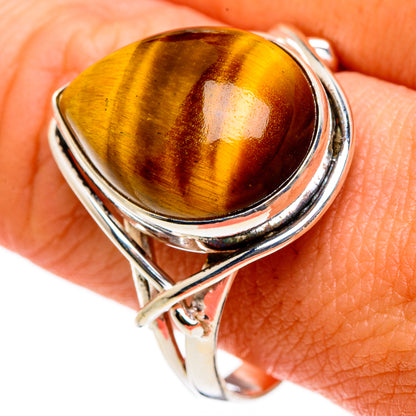 Tiger Eye Rings handcrafted by Ana Silver Co - RING86802