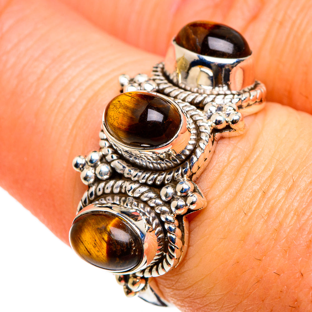 Tiger Eye Rings handcrafted by Ana Silver Co - RING86804