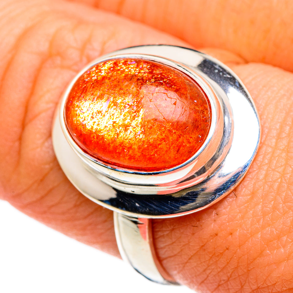 Sunstone Rings handcrafted by Ana Silver Co - RING86807