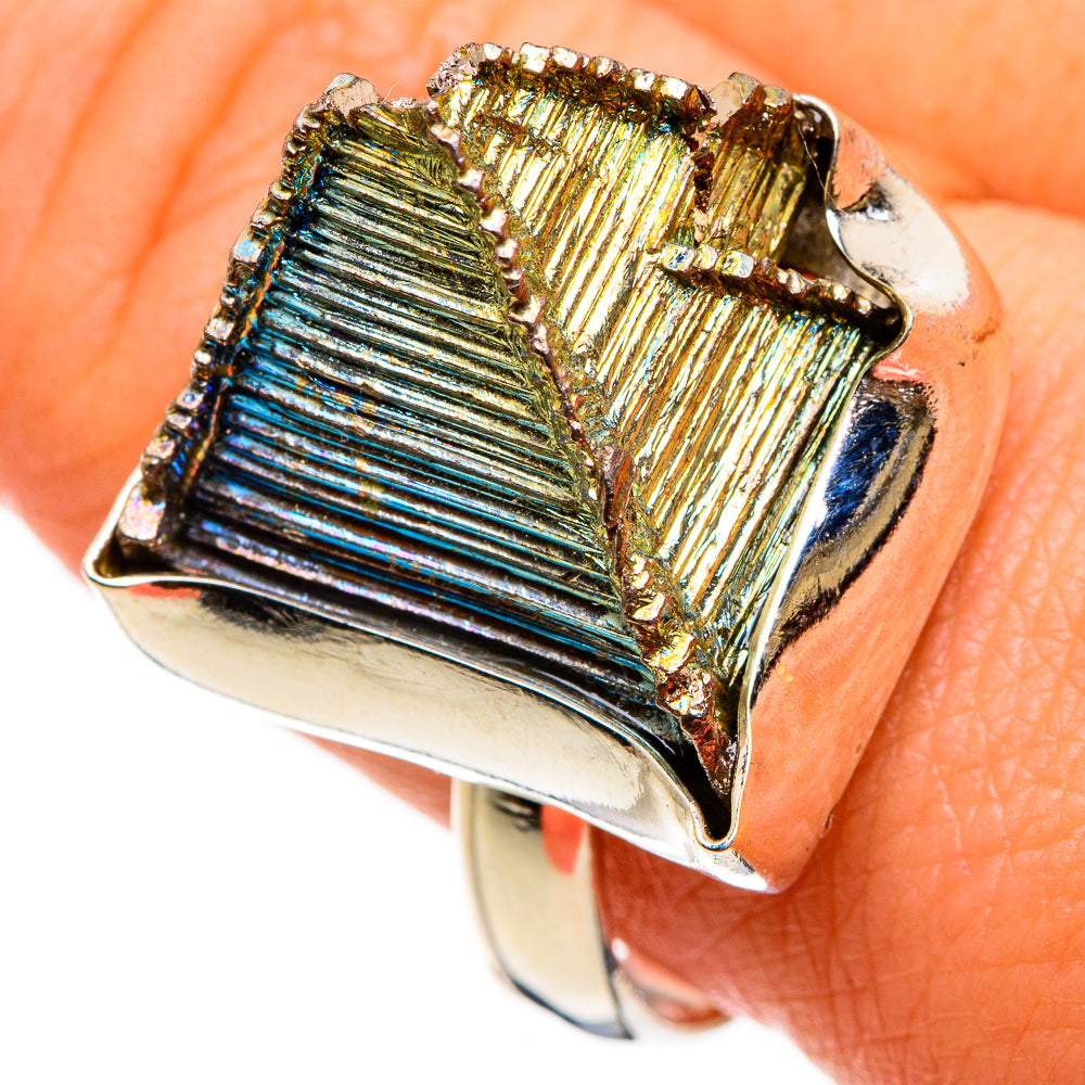 Bismuth Crystal Rings handcrafted by Ana Silver Co - RING86819