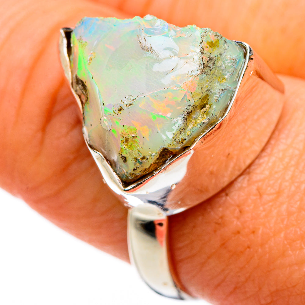 Ethiopian Opal Rings handcrafted by Ana Silver Co - RING86821