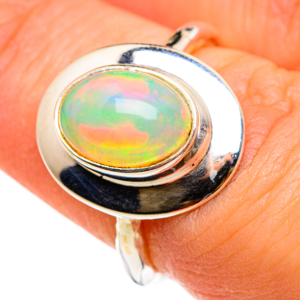 Ethiopian Opal Rings handcrafted by Ana Silver Co - RING86822