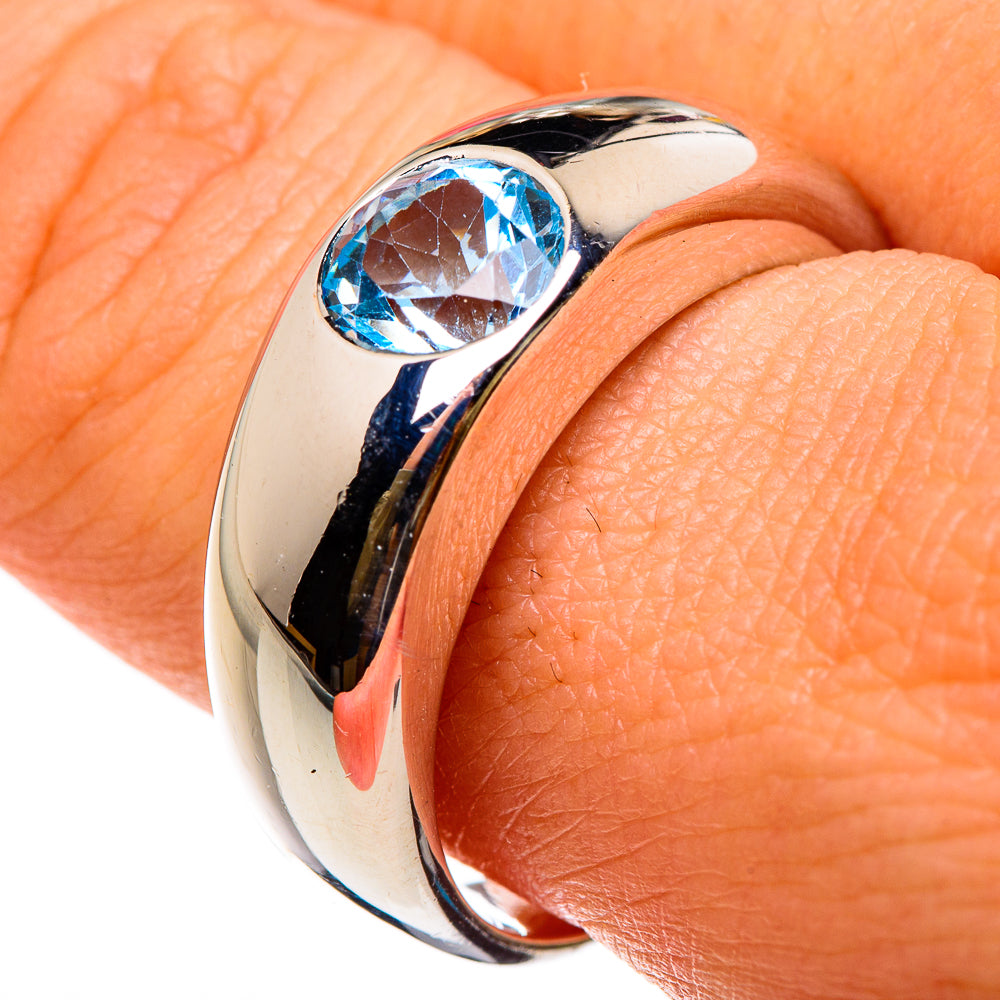 Blue Topaz Rings handcrafted by Ana Silver Co - RING86824