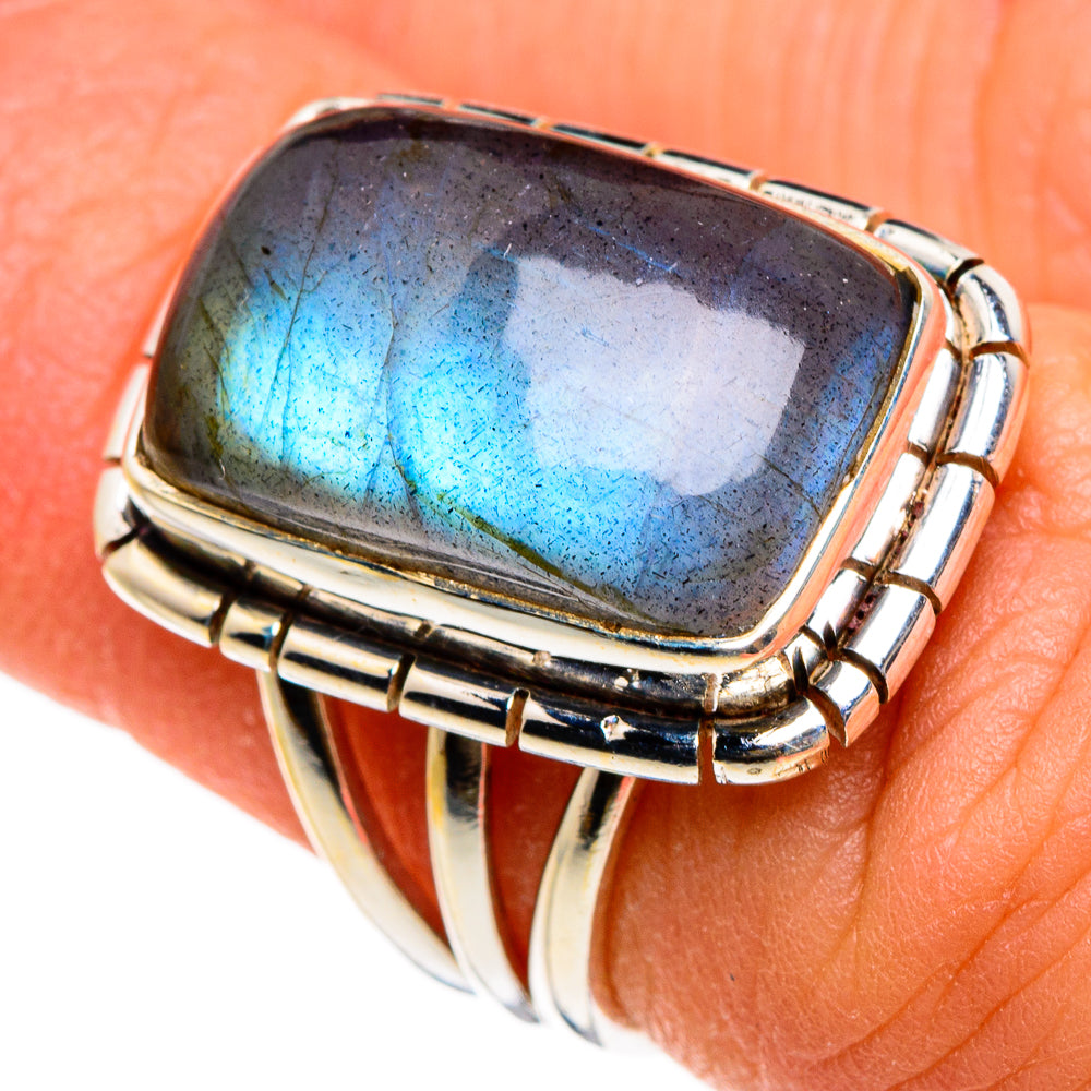 Labradorite Rings handcrafted by Ana Silver Co - RING86828