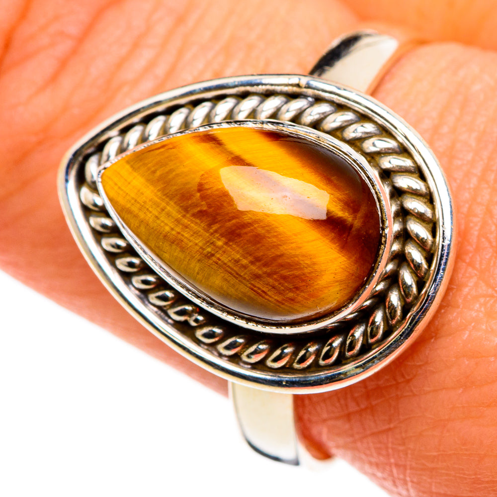 Tiger Eye Rings handcrafted by Ana Silver Co - RING86837