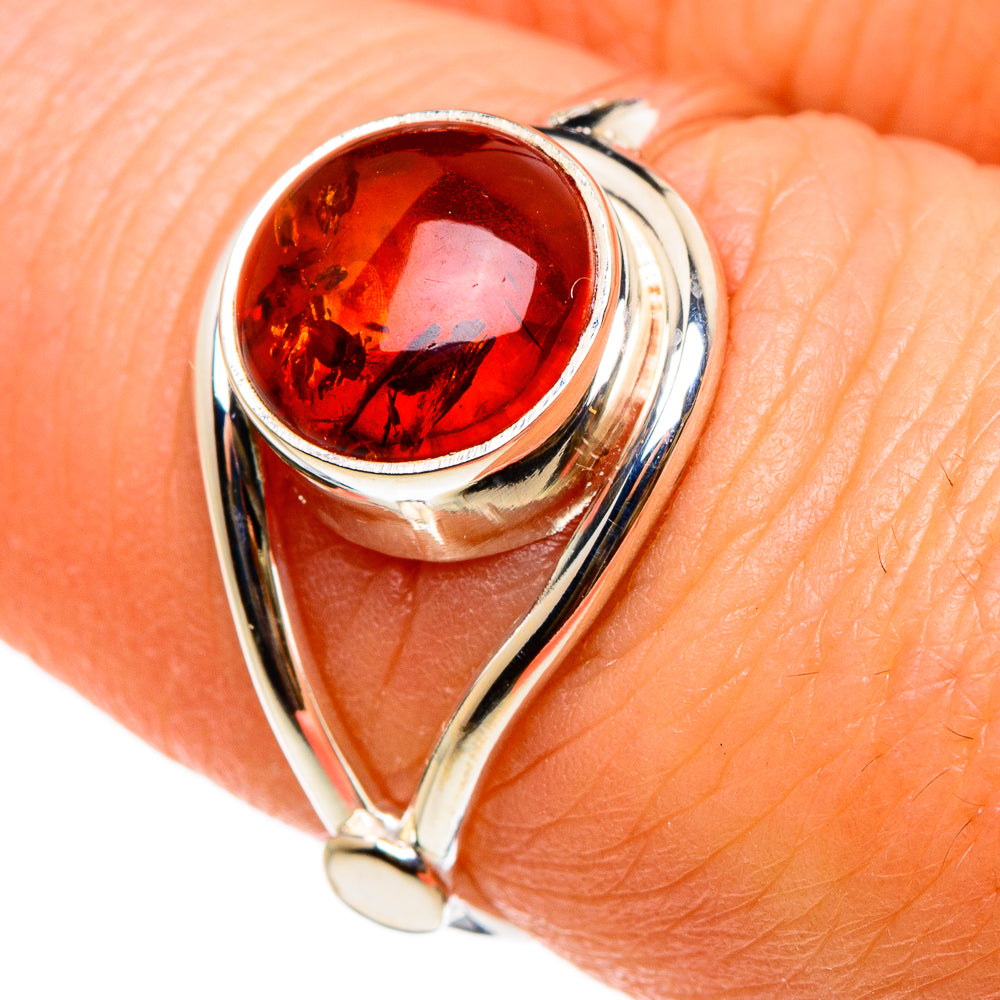 Baltic Amber Rings handcrafted by Ana Silver Co - RING86842