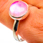 Pink Moonstone Rings handcrafted by Ana Silver Co - RING86843