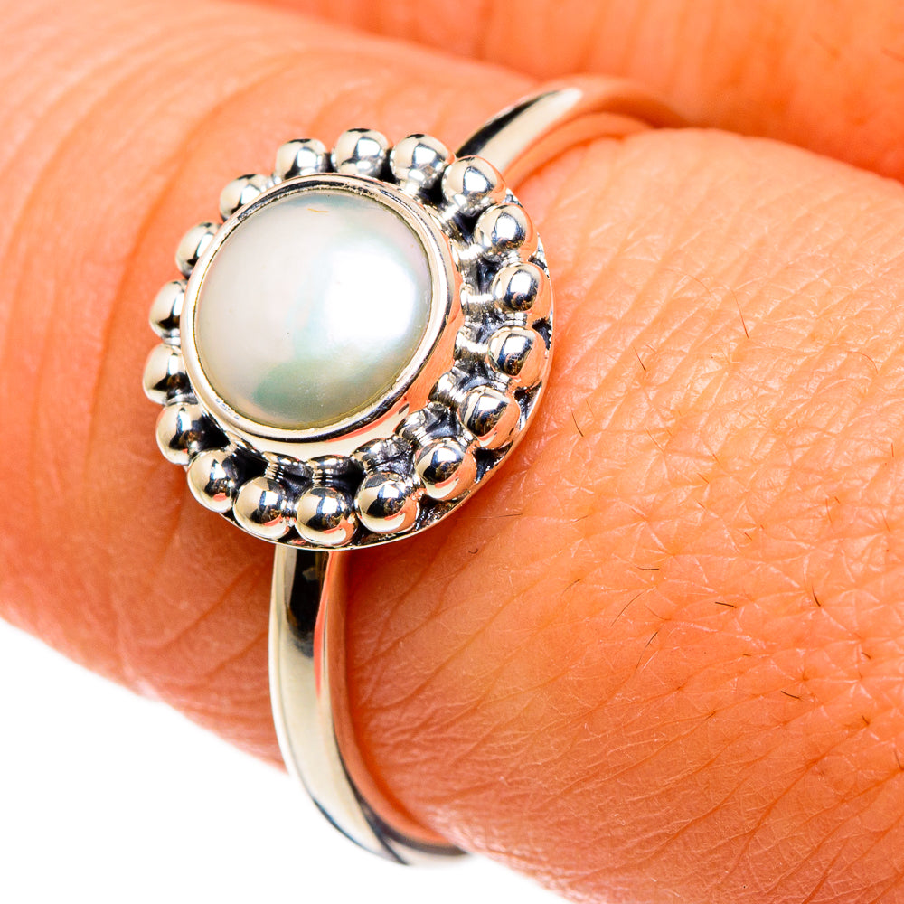 Cultured Pearl Rings handcrafted by Ana Silver Co - RING86852