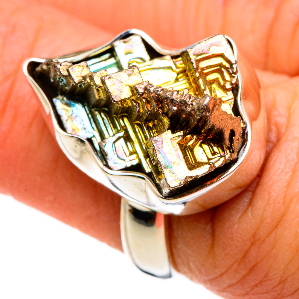 Bismuth Crystal Rings handcrafted by Ana Silver Co - RING86853