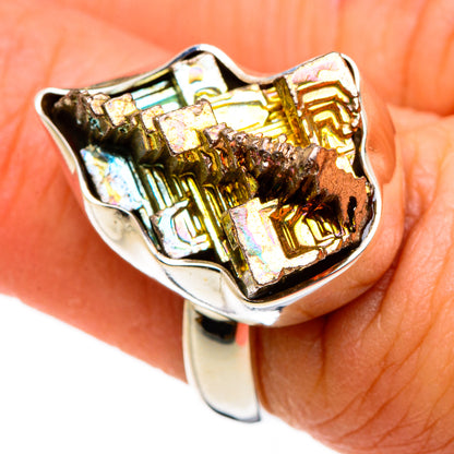Bismuth Crystal Rings handcrafted by Ana Silver Co - RING86853