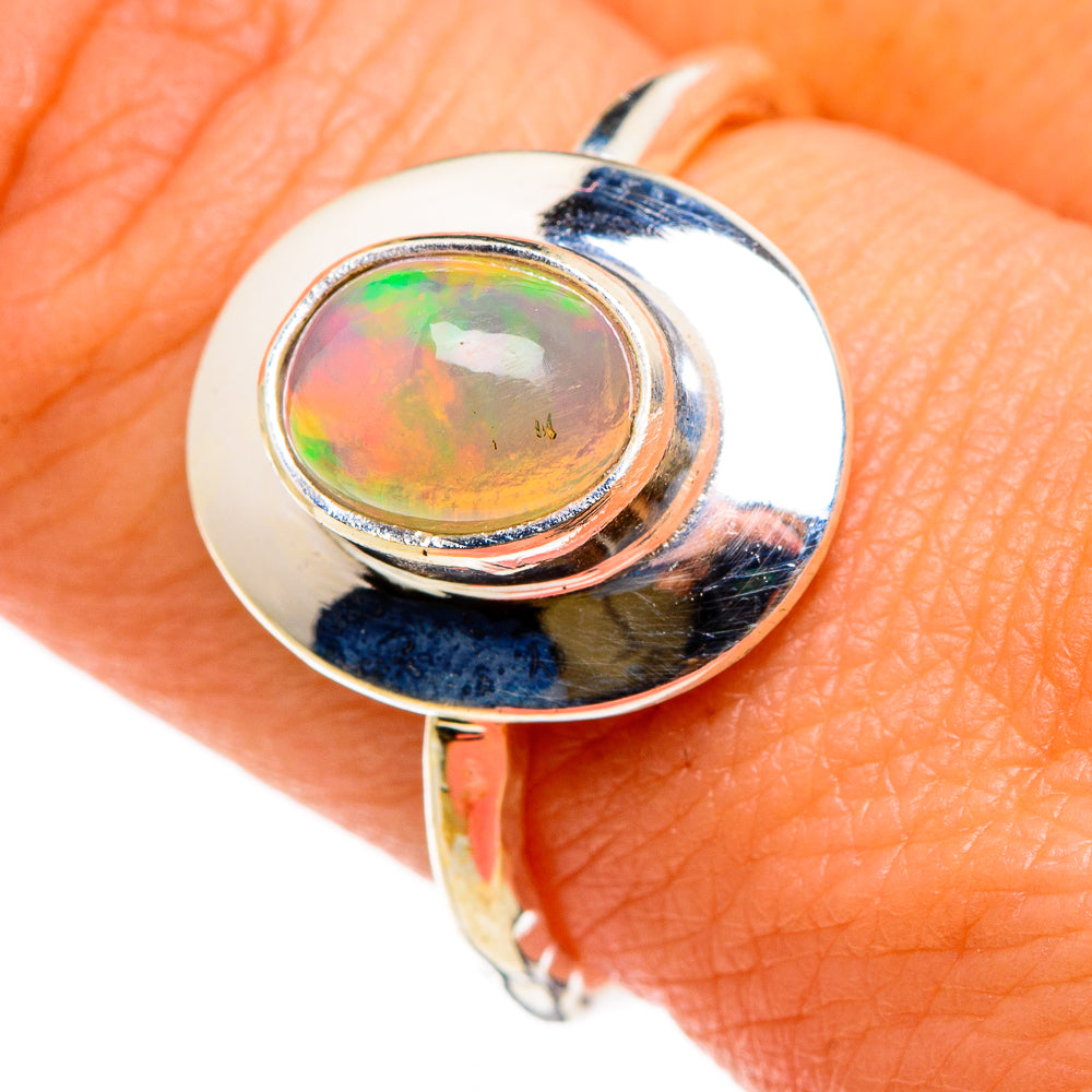 Ethiopian Opal Rings handcrafted by Ana Silver Co - RING86855