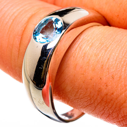 Blue Topaz Rings handcrafted by Ana Silver Co - RING86857