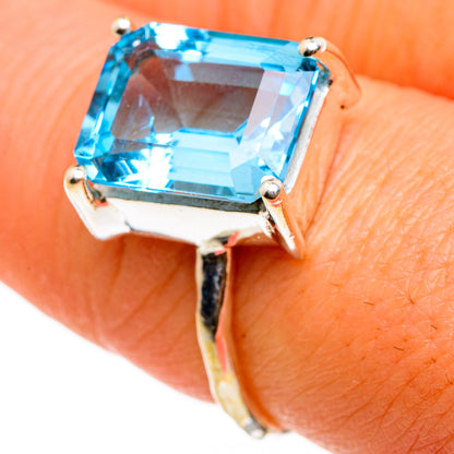 Blue Topaz Rings handcrafted by Ana Silver Co - RING86858