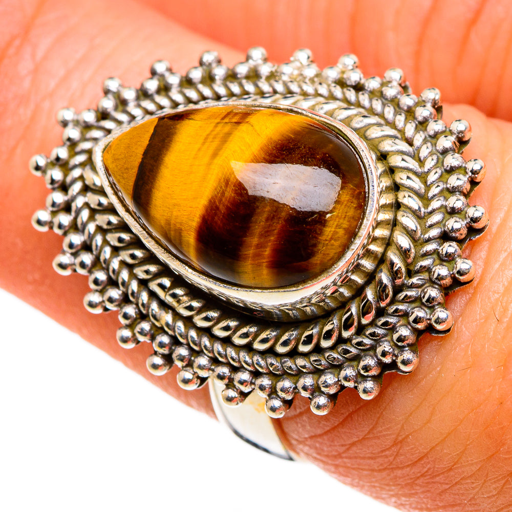Tiger Eye Rings handcrafted by Ana Silver Co - RING86867