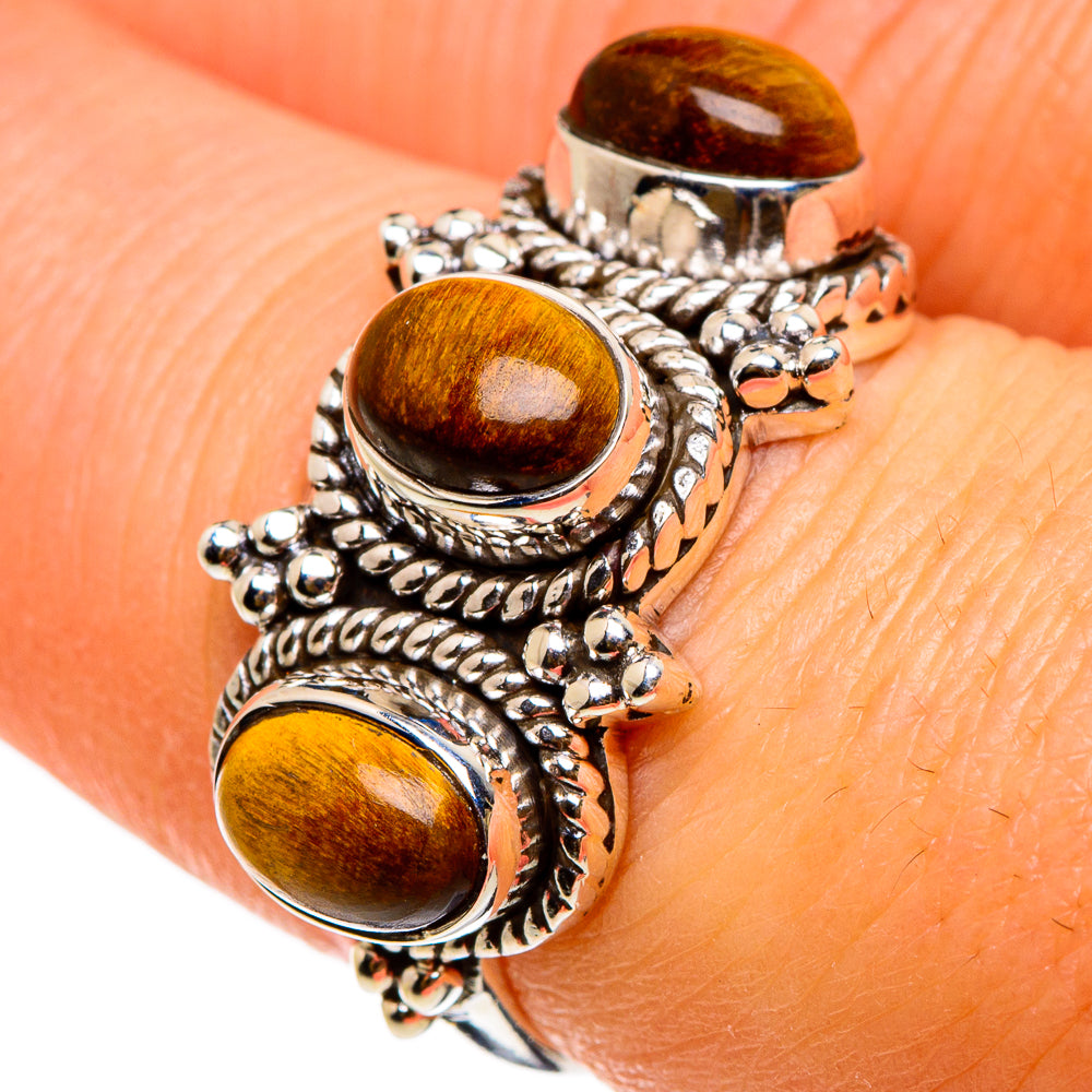 Tiger Eye Rings handcrafted by Ana Silver Co - RING86869