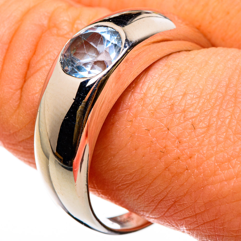 Blue Topaz Rings handcrafted by Ana Silver Co - RING86886