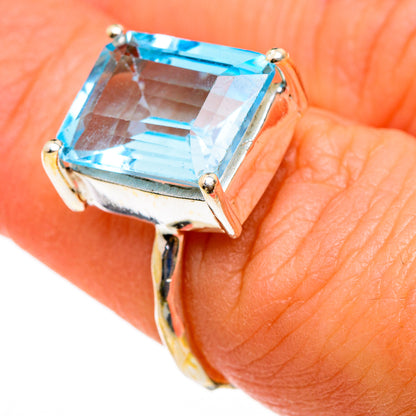 Blue Topaz Rings handcrafted by Ana Silver Co - RING86887