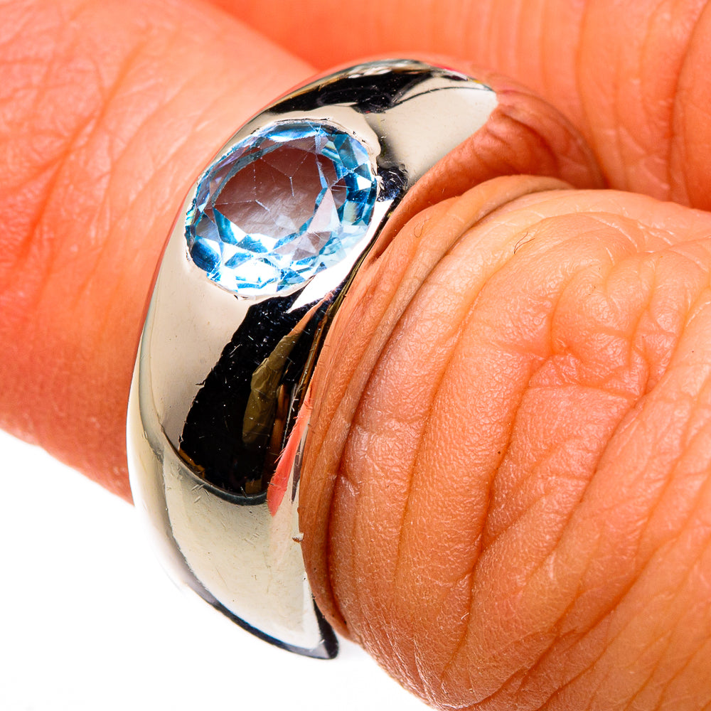 Blue Topaz Rings handcrafted by Ana Silver Co - RING86892